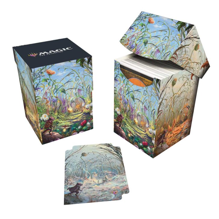 Deck Box - Bloomburrow 100+ Deck Box for Magic: the Gathering White