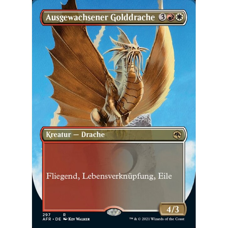 Ausgewachsener Golddrache