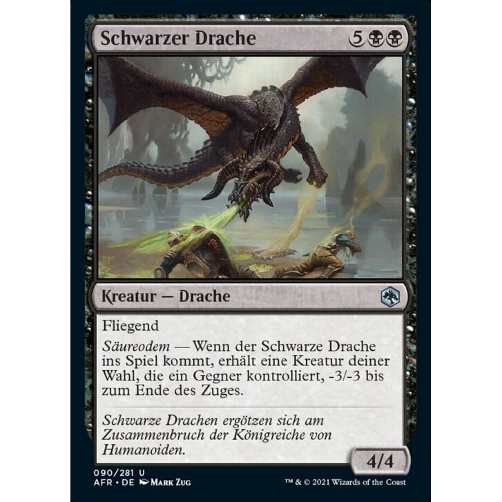 Schwarzer Drache