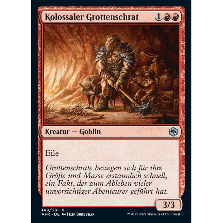 Kolossaler Grottenschrat