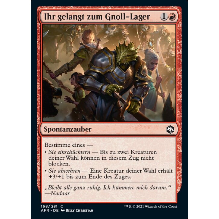 Ihr gelangt zum Gnoll-Lager