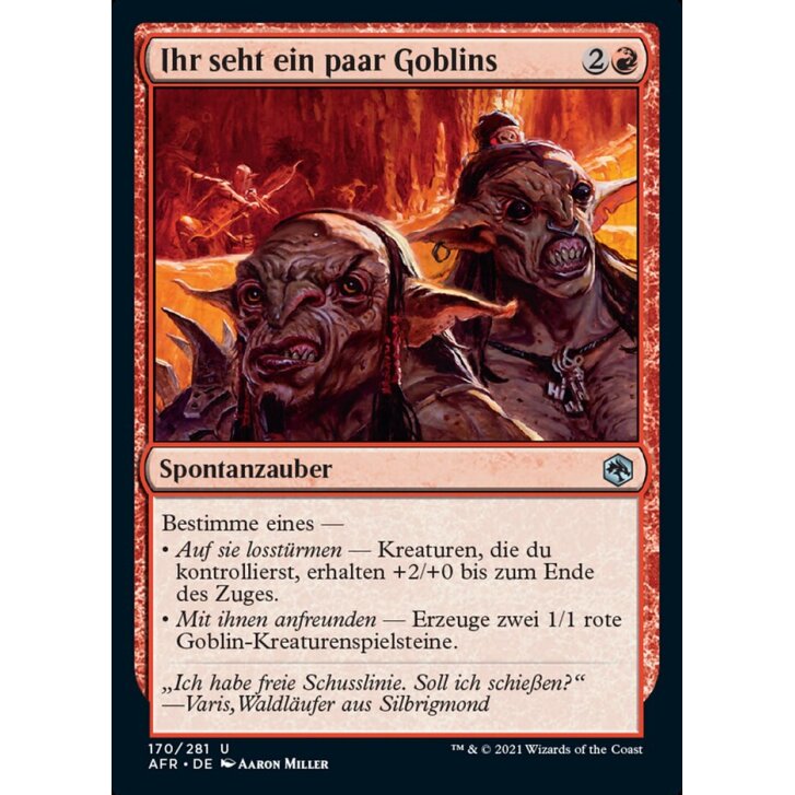 Ihr seht ein paar Goblins